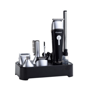 Kemei Professional 10 In 1 Grooming Kit Black (KM-1015)