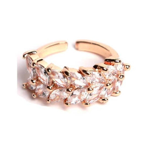 KhawajasKreation Adjustable Ring For Women Rose Gold
