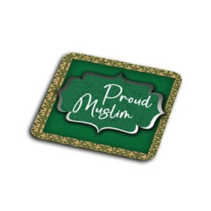 ZamZam Green Lantern Printed Tea Coaster