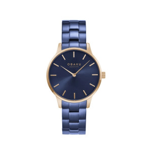 Obaku Lyng Bahama Men's Watch Blue (V247GXVLSL)
