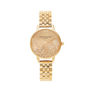 Olivia Burton Bejewelled Lace Women's Watch Gold (OB16MV105)
