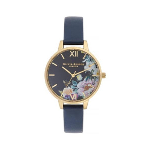 Olivia Burton Enchanted Garden Women's Watch Navy Blue (OB16EG113)