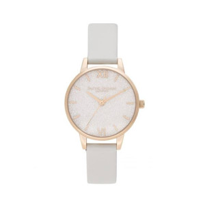 Olivia Burton Glitter Dial Vegan Blush Women's Watch Grey (OB16GD50)