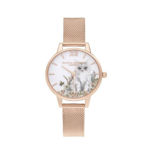 Olivia Burton Illustrated Animals Women's Watch Rose Gold (OB16WL76)