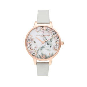 Olivia Burton Pretty Blossom Bunny Demi Women's Watch Grey (OB16WL72)