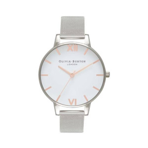 Olivia Burton White Dial Women's Watch Silver (OB16BD97)