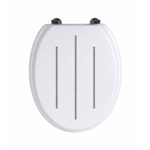 Premier Home White Toilet Seat With Diamante (1604096)