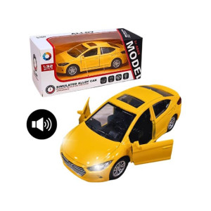 Planet X Hyundai Elantra Die cast 1:32 Scale Lights and Sound - Orange (PX-9711)