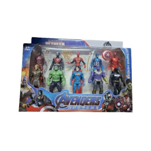 Planet X Avengers Mini Action figure set - Pack Of 10 (PX-9711)