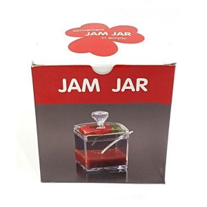 Quickshopping Acrylic Jam Jar With Spoon