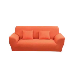 Rainbow Linen Jersey Sofa Cover 5 Seater Coral