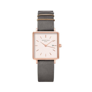 Rosefield The Boxy Women's Watch Grey (QWGR-Q12)