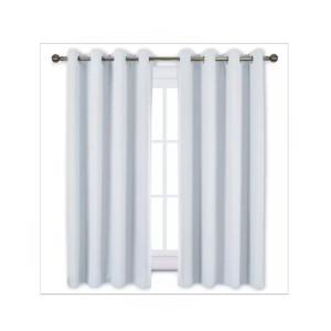 Sajid Zaib Velvet Jacquard Curtains 2 Pcs Grayish White