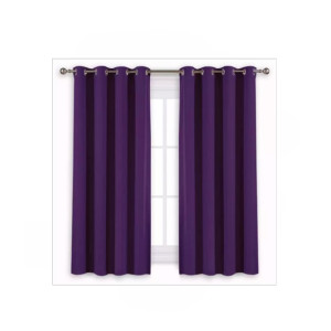 Sajid Zaib Velvet Jacquard Curtains 2 Pcs Purple