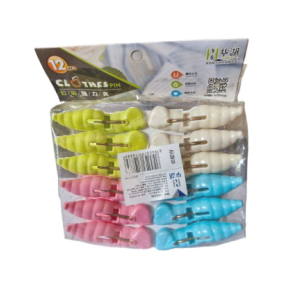 Letsshop Plastic Clothes Pin - 12Pcs
