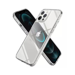 Spigen Quartz Hybrid Glass Case For Apple iPhone 12 Pro Max Crystal Clear (ACS01621)