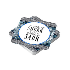 ZamZam Glow Swin Printed Tea Coaster