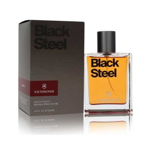 Victorinox Swiss Army Black Steel Eau De Toilette For Men 100ml