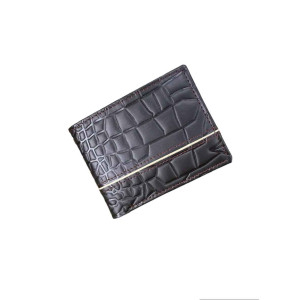 Xaroosha Crocodile Texture Wallet for Mens Black