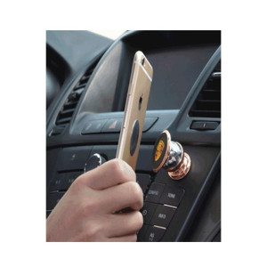 Wish Hub Magnetic 360 Rotating Car Mobile Holder Gold