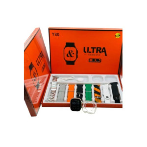 Nova online store Y80 Ultra Smart Watch With 8 in 1 Straps