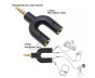 iShopping - G-Mart 3.5mm Stereo Splitter U Shape Audio Converter