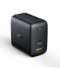 iShopping - Aukey Ominia Mix 65W Dual Port PD Charger Black (PA-B3)