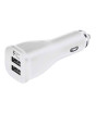 iShopping - Gear Link Dual Port USB Car Charger with Type-C Cable White