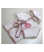 iShopping - Home N Baby Flower Design Baby Bathrobe White / Pink
