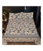 iShopping - Maguari Flowers Design Double Bed Sheet Black & Cream (0330)