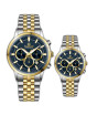 iShopping - Timezone Navitimer Diver Watch For Men Two Tone Golden (TZ-1323L)-Blue