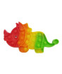 iShopping - Planet X Pop Bubble Fidget Rainbow Rhinoceros Silicone Toy (PX-11121)