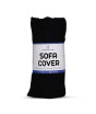 iShopping - Rainbow Linen Sofa Cover Black (5 Seater)