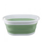iShopping - Premier Home Collapsible Laundry Basket Green/White (805989)