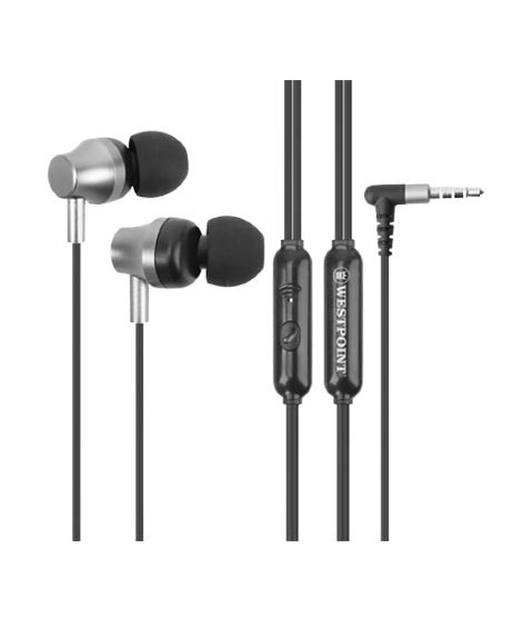 iShopping - Westpoint 3.5mm Handsfree Black (WP-411)