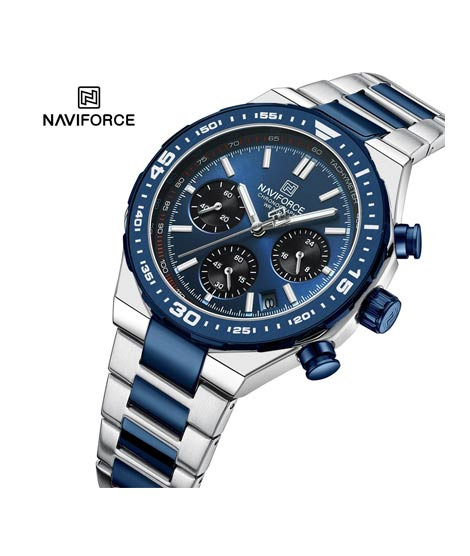 iShopping - Naviforce Chrono Pioneer Watch For Men Two Tone (Nf-8049-3)