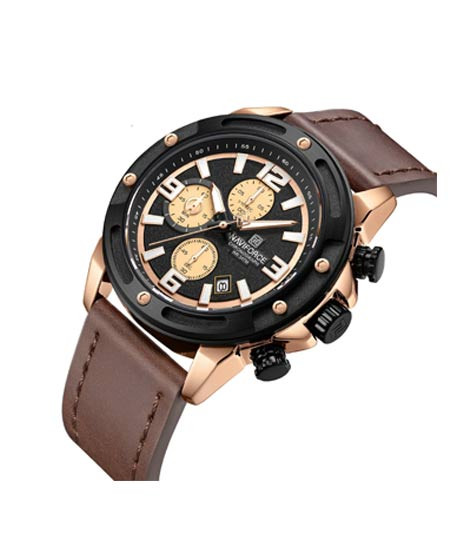 iShopping - Naviforce Titan Chrono Edition Watch For Men Brown (NF-8074-7)