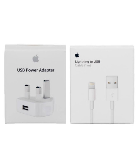 iShopping - Apple 5W USB Power 3-PIN Adapter With USB Data Cable