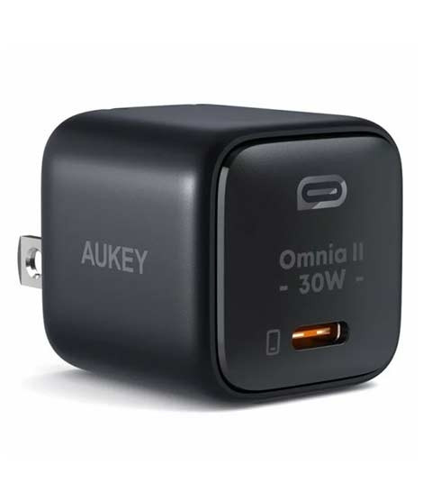 iShopping - Aukey Omnia II 30W USB C PD Wall Charger - Black (PA-B1L)