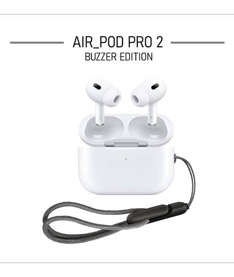 iShopping - Marwa Collection	Airpods Pro 2 In Buzzer Edition White with free silicon case