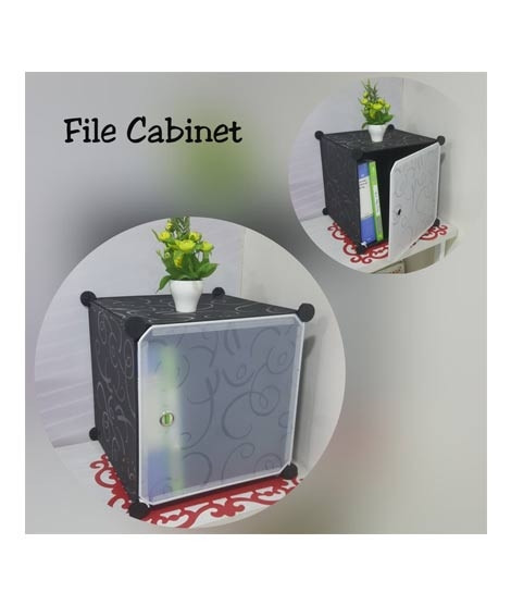 iShopping - Easy Shop Single Box File Cabinet Black