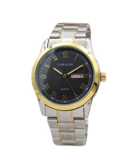 iShopping - Easy Shop Stainless Steel Day and Date Chain Men Watch Push Button