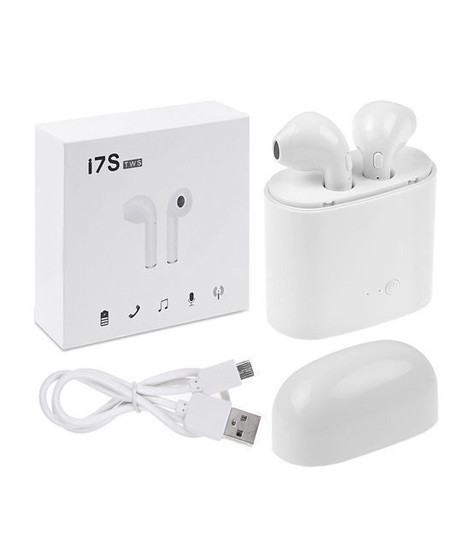 iShopping - Gametronics Shop i7 TWS Wireless Bluetooth Earphone White