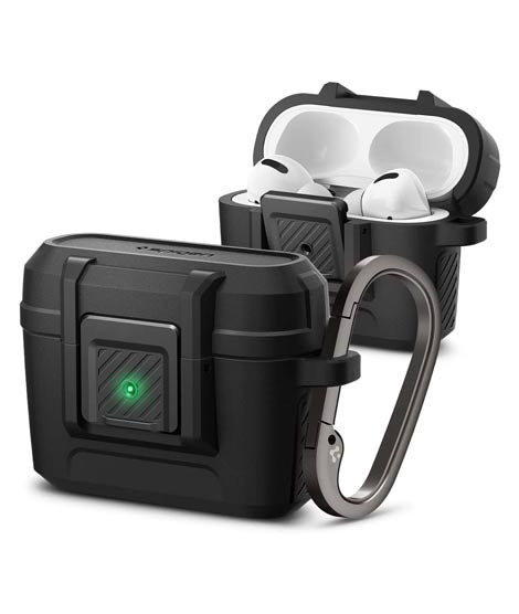 iShopping - Spigen Lock Fit Case For Apple AirPods Pro - Matte Black (ACS04755)