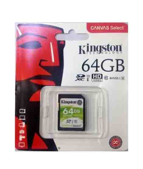 iShopping - Kingston 64GB Convas MicroSDHC Class 10 Memory Card
