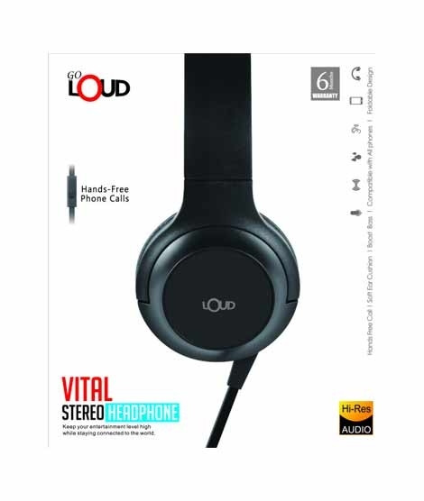 iShopping - Loud Vital Stereo Ear Headphone Black (HPM530)