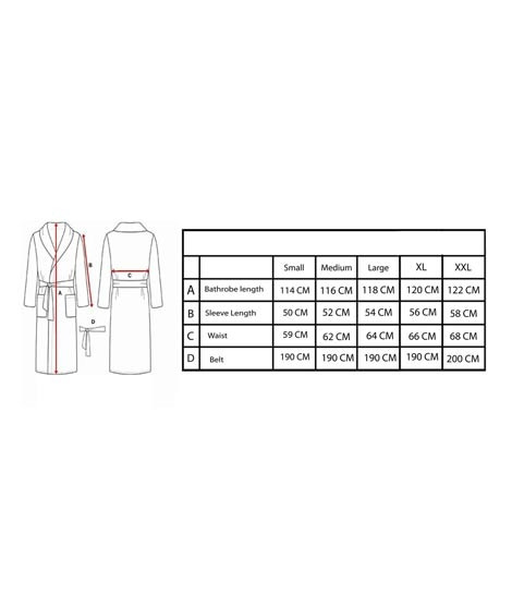 iShopping - Maguari Terry Cotton Large Luxury Bathrobe Black