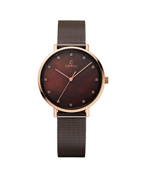 iShopping - Obaku Vest Walnut Women's Watch Black (V186LXVNMN)
