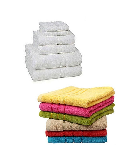 iShopping - Shopya Cotton Luxurious And 4D Fancy Bath Towels Pack Of 12