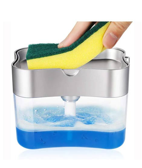 iShopping - RG Shop Soap Pump Dispenser and Sponge 2 in 1